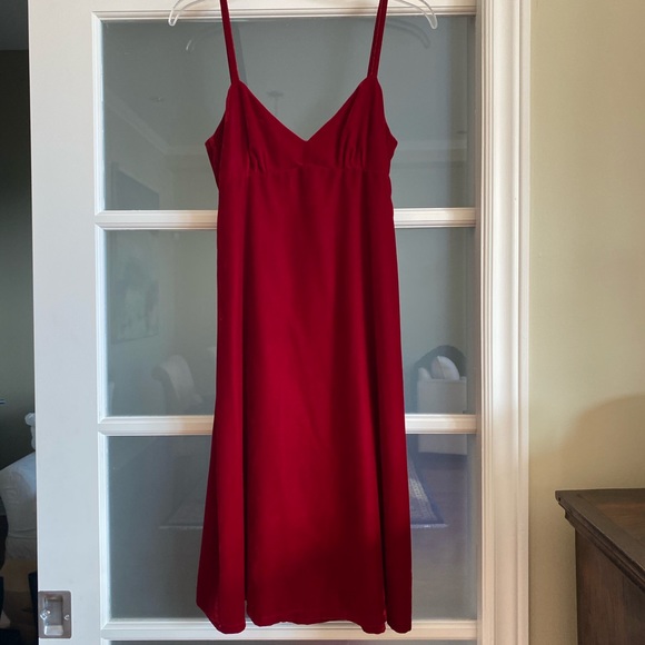 Zara Dresses & Skirts - Red velvet slip dress